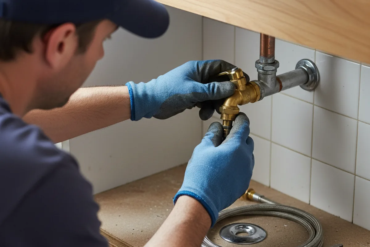 Shutoff valve and fitting work during Repiping in Aurora